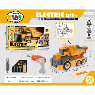Roll-Off Tipper Truck Yellow + Accessories