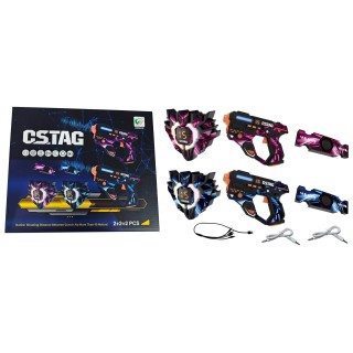 Laser Rifle Set with Shields and Belt Sensors