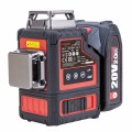 Akumuliatorinis lazerinis nivelyras 360 x3D 12 linijų (žalias) WORCRAFT 20V 2.0Ah LI-ION (XCUBE dėžė)