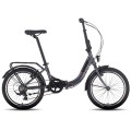 Dviratis Tabou Fold ECO anthracite-red