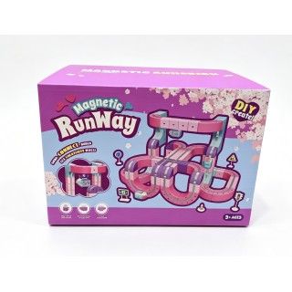 Magnetic Coloured Pink Track 126el.