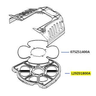 Peilio apsauga vidinė iš plastiko (L29Z01800A)