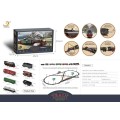 Retro train with Smoke, Sound and Lights 216x113 cm + Accessories
