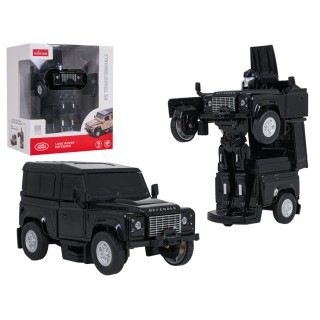 1:32 Scale 2-in-1 Car/Robot Land Rover Defender, Black, RASTAR