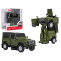 1:32 Scale 2-in-1 Car/Robot Land Rover Defender, Green, RASTAR