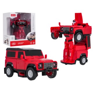 1:32 Scale 2-in-1 Car/Robot Land Rover Defender (Red) by RASTAR