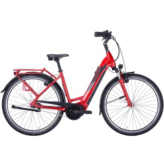 Dviratis 28" elektrinis Pegasus Solero EVO 7R Plus wave BOSCH Sistema 400wh raudonas - m