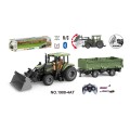 Green Tractor with Trailer R/C 1:20