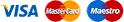 Visa, Mastercard, Maestro